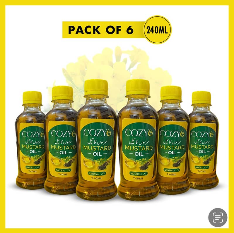100% Pure Mustard Oil | Good For Cooking | khalis Sarson Tail|Hair Oil 1