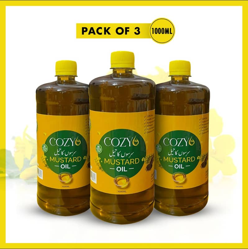 100% Pure Mustard Oil | Good For Cooking | khalis Sarson Tail|Hair Oil 2