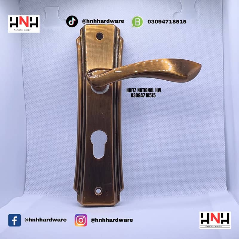 Door Handle Lock Brass Machine aur Cylinder. 4