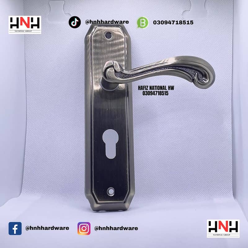 Door Handle Lock Brass Machine aur Cylinder. 9