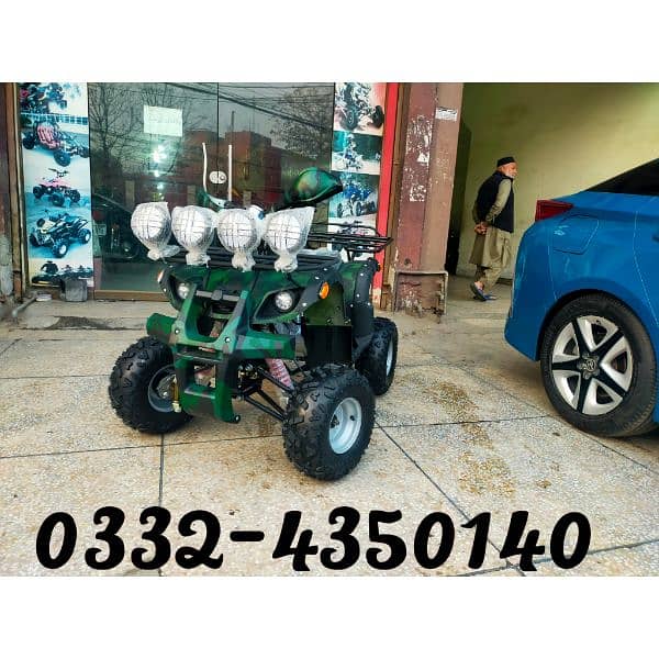 Latest 125cc Atv Quad four Wheels Bikes Delivery In All Pakistan 0