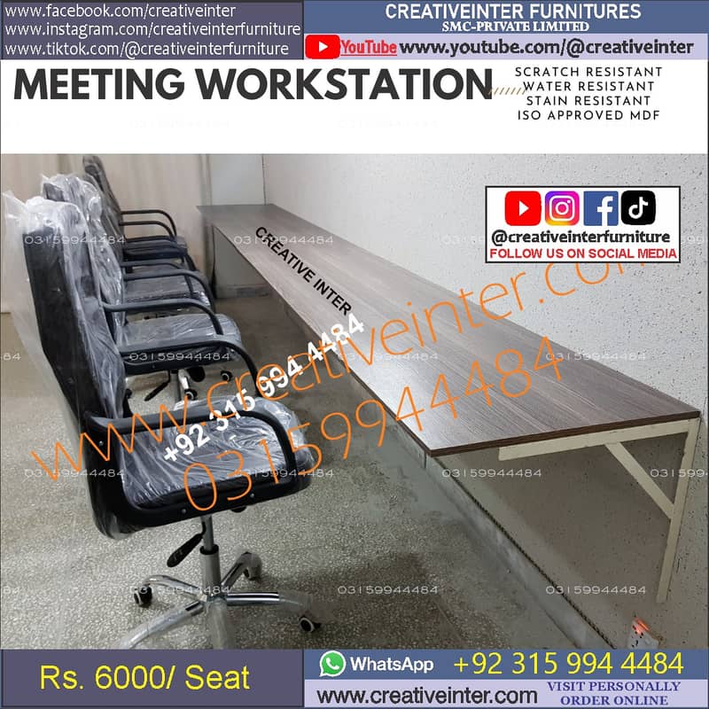 Office Conference Table Meeting Table Reception Desk Workstation chair 8