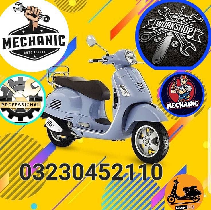scooty mechanic scooter service ,scooter tunning,scooter metainance 2