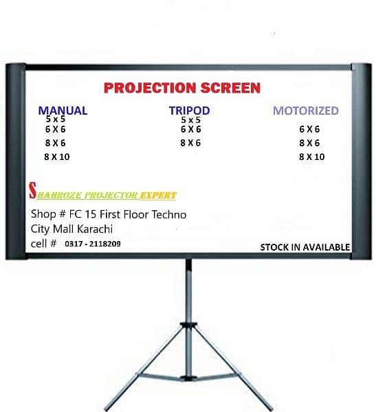 Multimedia projector screen wall & Tripod o31721182o9 2
