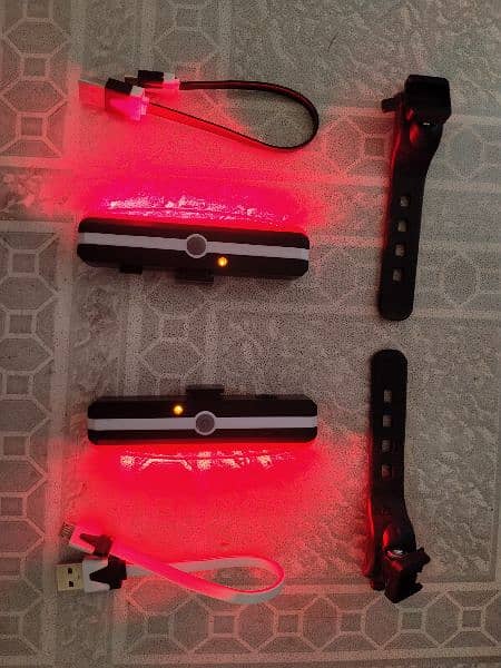 New Bike,Bicycle Rechargeable Red Light 3