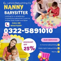Nanny, Babysitter, Cook, Helper Childcare Driver, Caretaker، Kaam wali