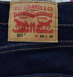 Levi’s Original Jeans, Imported. One time worn. W:30 L:40