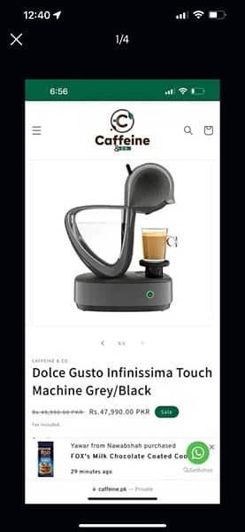 coffee maker Dolce Gusto Infinissima 1