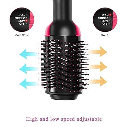 DSJ® Hot Air Brush, 4 in 1 Hair Dryer Brush & Volumizer, One Step 3