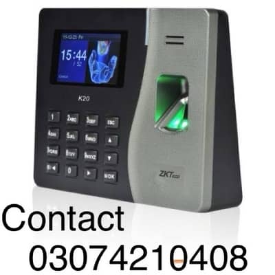 Zkteco Zkt Fingerprint Attendence machine and access control door lock ...