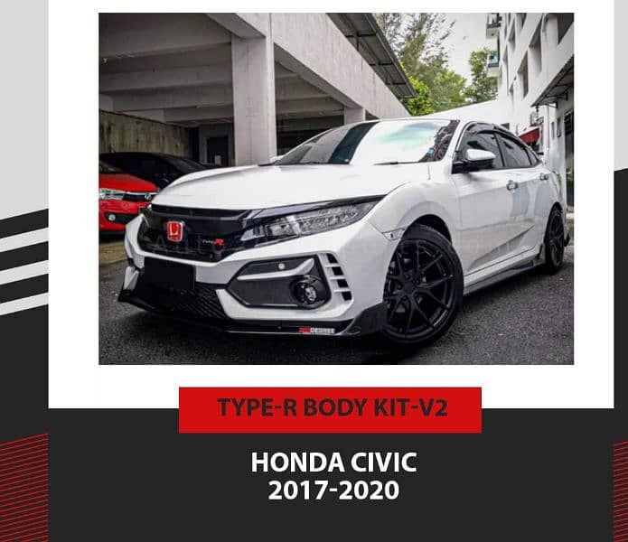 Honda Civic 2017 to 2020 Type R BODY KIT Version 2 2