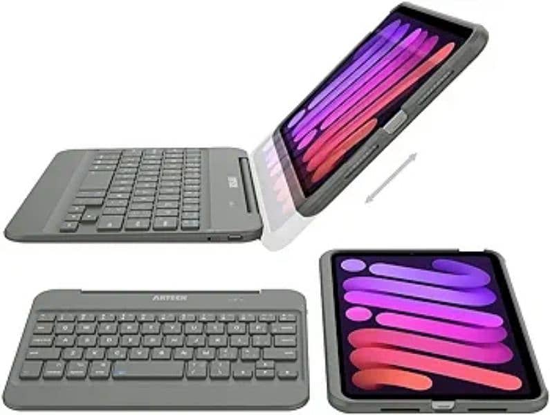 Arteck Bluetooth Keyboard Case for iPad Mini 6, 8.3-inch 0
