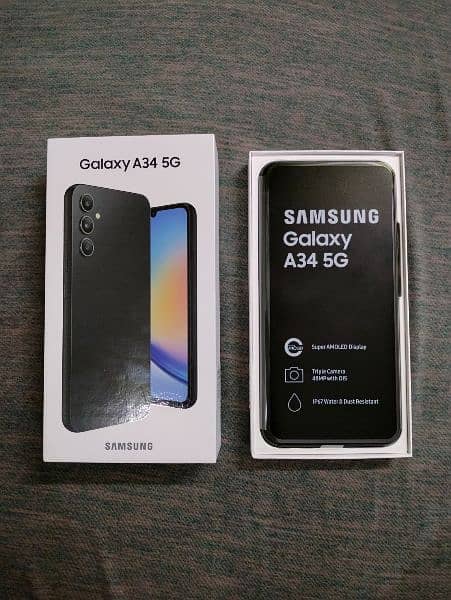 Samsung Galaxy A34 5G

8gb  128gb 
Dual Sim Official PTA Approved 1