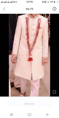 Branded Groom sherwani|Dulha wedding sherwani | with COMPLETE SET 0