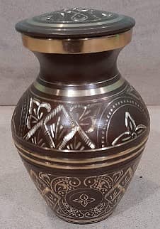 Antique Brass Jar 2