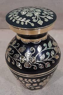 Antique Brass Jar 5