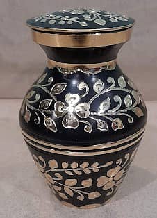 Antique Brass Jar 6