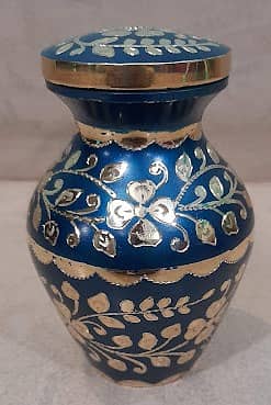 Antique Brass Jar 7