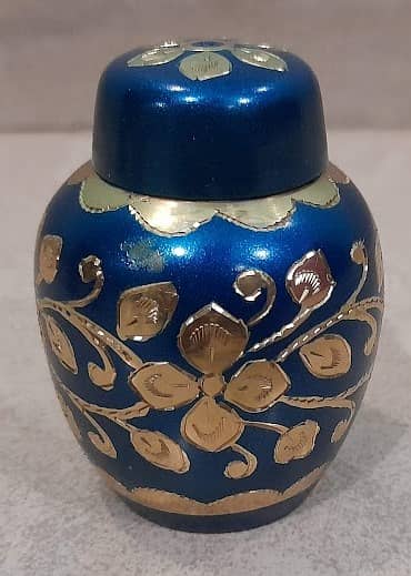 Antique Brass Jar 15