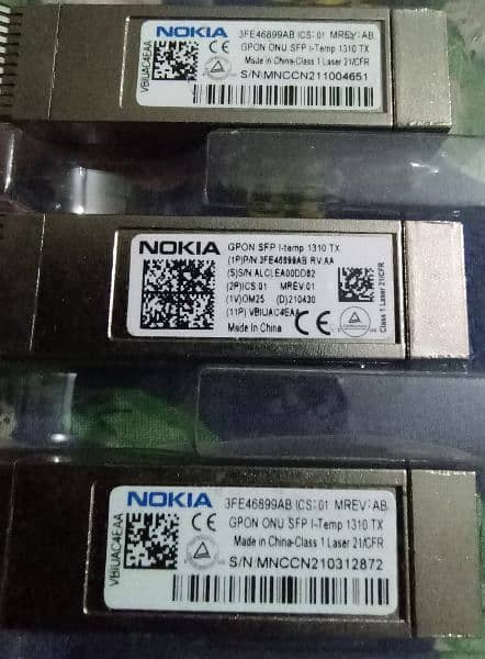 Nokia GPON SFP Module 3FE46899AB ONU I-Temp 1310 TX 4
