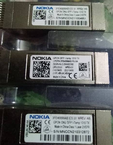 Nokia GPON SFP Module 3FE46899AB ONU I-Temp 1310 TX 5