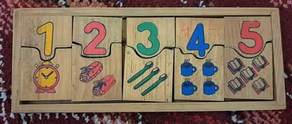 Kid wooden learning  game 0