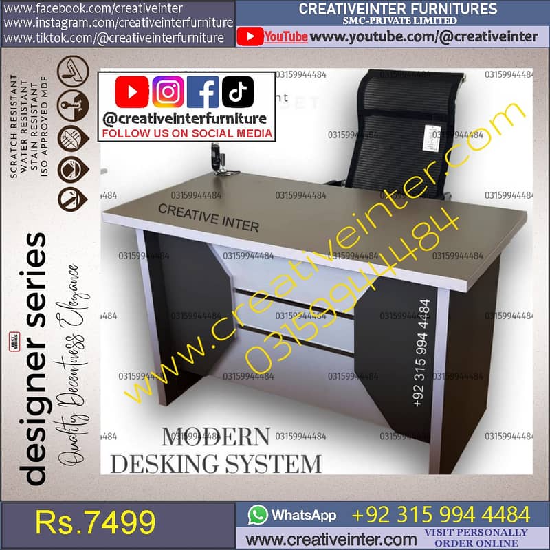 Office Executive table Chair Conference Reception Manager Table Desk 3