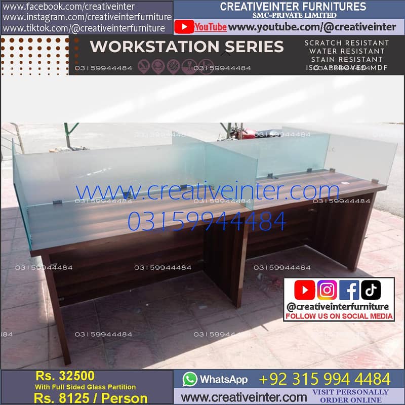 Office Workstation Meeting Table Desk Chair Sofa Reception Counter 5