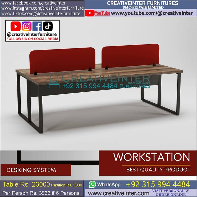 Office Workstation Meeting Table Desk Chair Sofa Reception Counter 17