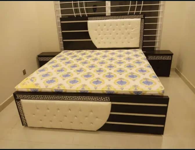 double bed/king size bed/wooden bed/side table/bed set 1