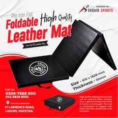 Iron Fist Pro Foldable Leather Mat / SHOAIB SPORTS