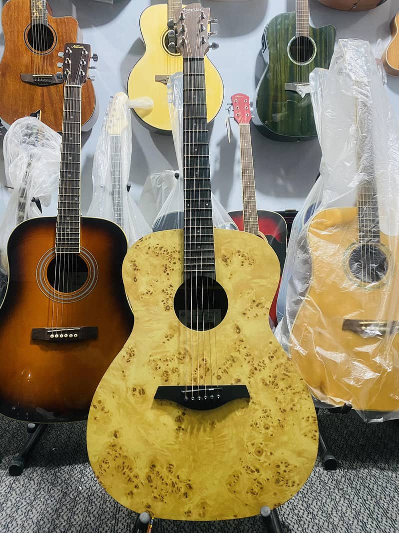Acoustic Bignners Professhional Guitars Violins Ukuelels Musical Store 11