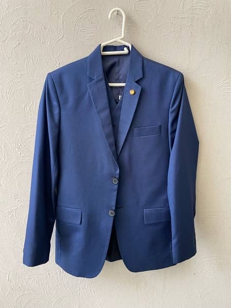 Royal blue hot sale pent coat