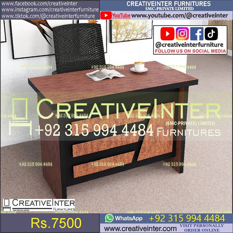 Office table staff laptop computer chair sofa working desk workstation 3