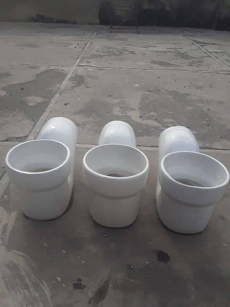 Three Brand New rock made marble P trap pipe for sale. 2