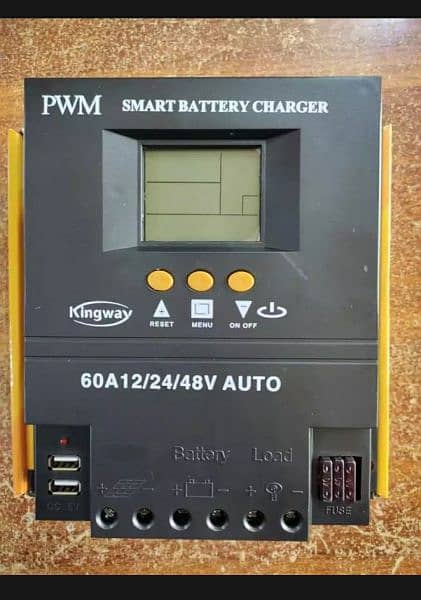 60A PWM MPPT HYBRID solar INVERTER l  power controller 2x Auto Battery 0