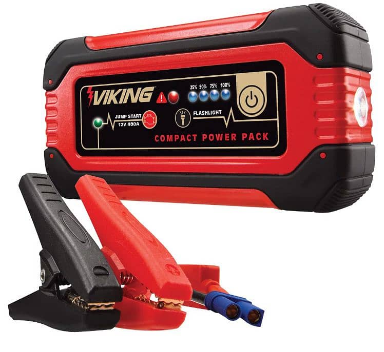 Viking Lithium Ion Jump Starter Power Pack 12000 mAh 62749 Built-in US 0