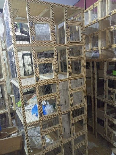 wooden cage 10 portion wala for sale in cheap price 0