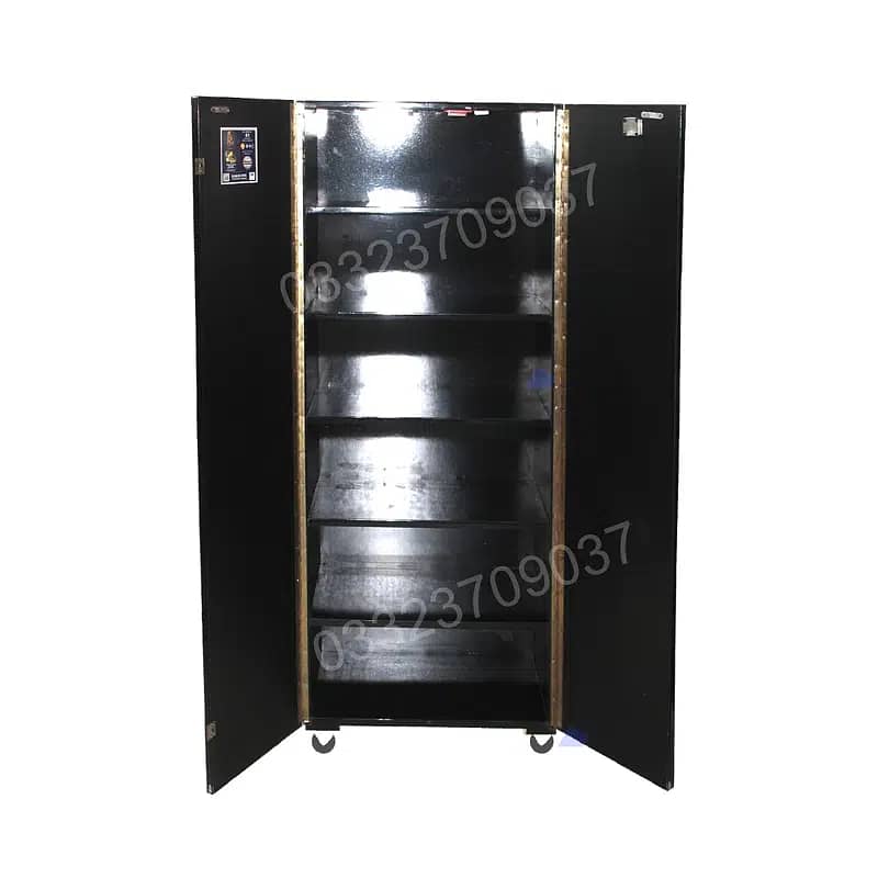 Black 5x2 feet Two door Wooden cuboard cabinet almari & shoe rackAddre 1