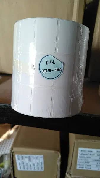 Barcode sticker labels , wax ribbon , thermal rolls 3
