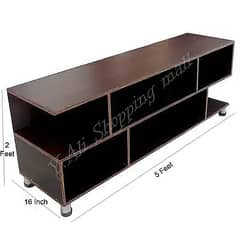 D3 5 feet Wooden led tv table console rack cupboard cabinet wardrobe 0