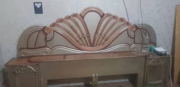 Deco paint dubel bed with fome & dresing table for sale bed 0