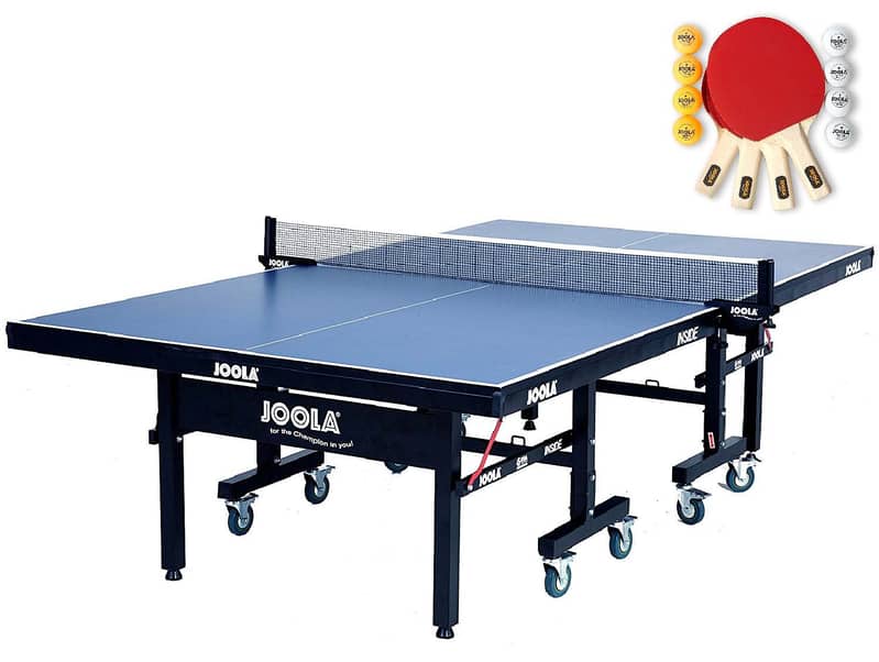 TABLE TENNIS TABLE 8WHEELS BUTTERFLY STYLE COMPLET EQUIPMENT 15