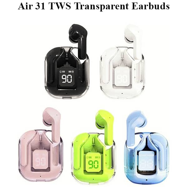 Air 31 TWS Transparent Earbuds | Air31 airpods 1