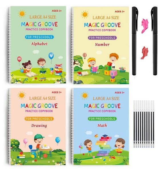 Magic Book for Kids with 10 refills best for child growth & learning 1