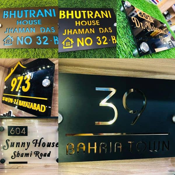 Name plates & sign boards 3d 1