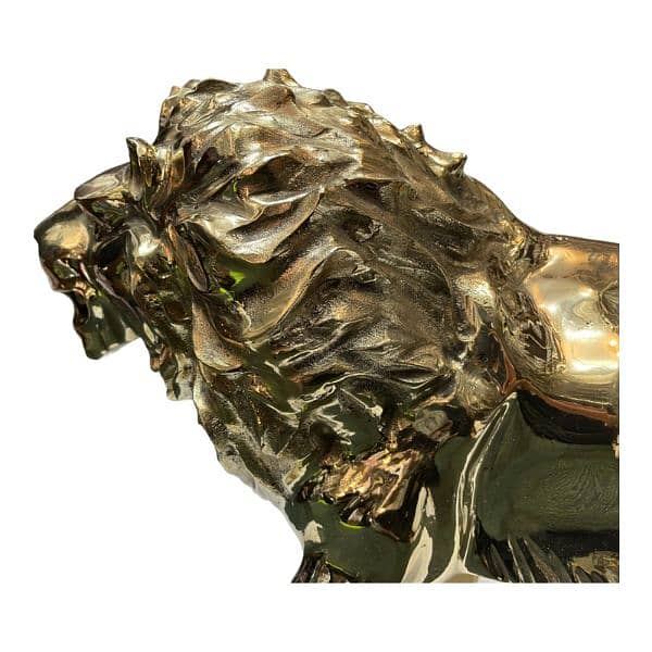 Brass Luxurious Lion Sculpture, Pure Brass Lion, Home and Office Decor 12