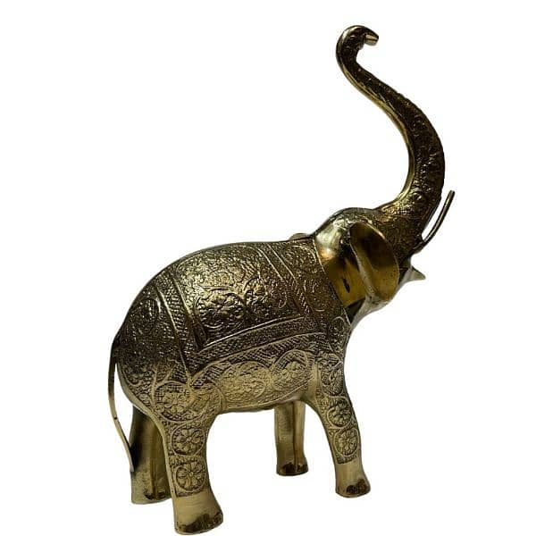 Antique Brass Sculpture, Brass Horse Elephant Camel Home n Ofice Decor 1