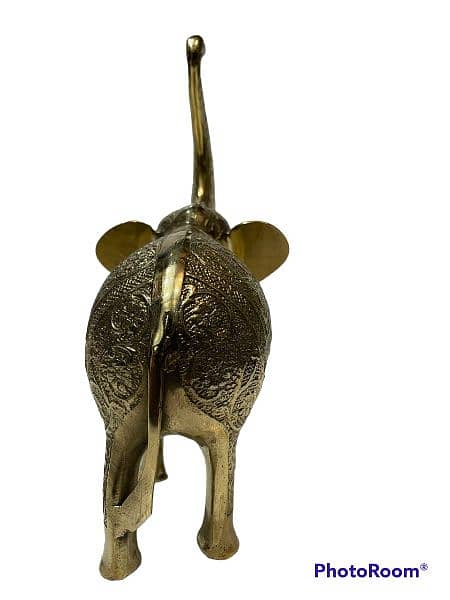 Antique Brass Sculpture, Brass Horse Elephant Camel Home n Ofice Decor 2