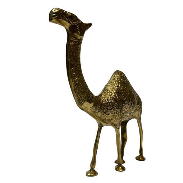 Antique Brass Sculpture, Brass Horse Elephant Camel Home n Ofice Decor 12